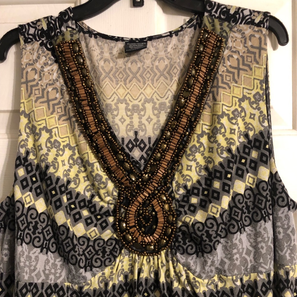 😎Fabulous Plus Size 3X Maxi Dress w/Beading!!☀️